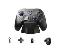 Contrôleur de jeu avec manette de jeu à lévitation, Set 5 | Effet Hall activé avec contrôle de mouvement à six lignes pour la course, réglable, ergonomique pour les