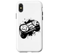 Contrôleur de jeu Color Splotch Game Art Coque pour iPhone X/XS