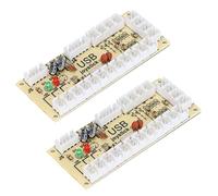 Contrôleur de Jeu D', Encodeur USB Zéro Retard USB vers Bouton Joystick pour PC, Console de Jeu D' DIY, Plug and Play pour/Retro, Matériau PCB (QM070913 (double))