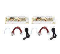 ContrôLeur De Jeu D'arcade Encodeur Usb ZéRo Retard Usb Vers Bouton Joystick Pour Pc Pour Mame Pour Raspberry Pi Retroqm070913 (Double)