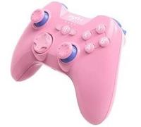 Contrôleur de jeu sans fil chronus pour iphone/ipad/apple tv, manette de jeu mobile ios avec support pour téléphone et déclencheur l3 + r3（rose） G