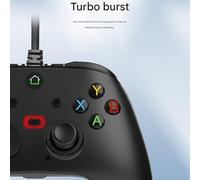 Contrôleur de jeu USB résistant chocs à plusieurs plates-formes avec vibrations immersives et bouton réactif pour un gameplay fluide Manette de combat à combinaison de touches uniques