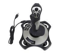 Contrôleur de Joystick de Simulateur de Vol USB Filaire 8 Voies, Prise en Main Confortable pour 7 8 10 11, Facile à Contrôler pour les Amateurs de Jeux, Noir