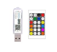 Contrôleur de lumière à cordon en cuir LED 5V, capteur magique, mode rythme, télécommande, variateur LED, contrôleur LED