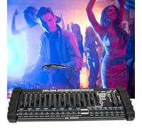 Contrôleur de lumière DMX, 384 canaux Fog DMX-512 DJ Controller Support 30 banques 8 scènes 24 appareils Console d'éclairage de scène pour l'édition de programmes de lumières DJ Show Bar Club Noël