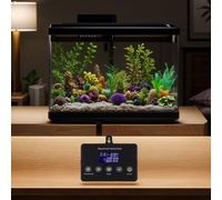 Contrôleur de lumière pour aquarium, avec écran LCD, variateur d'intensité LED 12-24 V, pour éclairage d'aquarium, simulateur de lever du soleil programmable, plusieurs modes et mise hors tension