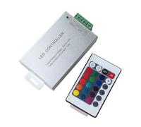 Contrôleur de lumière RGB à 24 touches, coque en aluminium, variateur LED