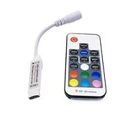 Contrôleur de lumières LED RVB 10 touches RF 17 touches RF 24 touches IR sans fil pour bande lumineuse LED 12 V (télécommande RVB à 17 touches)