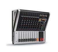 Contrôleur de mixage DJ 8 Channels Power Mixing Console Amplifier 2x15 0W 16 DSP effect Professional Bluetooth-compatible USB Audio Mixer DJ pour streaming/podcasting/jeux vidéo, téléphone, ordinateur