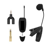 Contrôleur de mixage DJ Instrument sans fil microphone Clip Clip micro-goosenck enregistrement vocal show live for saxophone trompette cornes tuba pour streaming/podcasting/jeux vidéo, téléphone, o