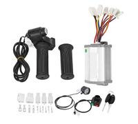 Contrôleur de moteur à balais ZIXINNKC 48 V 1000 W avec poignée d'accélérateur rotative et kit d'interrupteur de phare avant pour conversion de scooters électriques