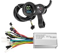 Contrôleur De Moteur Brushless 24-48 V 350 W Avec Affichage Lcd-Contrôleur De Vélo Électrique Double Mode 24 V 17 A-Pour Vélo Électrique-Kit De Contrôleur Sans Balais