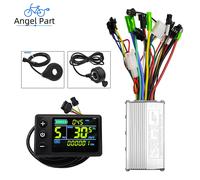 Contrôleur de moteur sans balais pour vélo électrique, 24V 36V 48V 250W 13A 350W 15A, Kit d'affichage LCD couleur S866, pour la réparation de vélos de montagne électriques 500W-S866 Color Kit