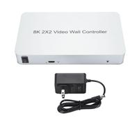 ContrôLeur De Mur VidéO 8k 2x2, Interface MultiméDia Hd 1.4 Hdcp 1.4, Prend En Charge 2x2 1x2 1x4, Processeur D'éCran VidéO, éPisseuse 100-240v, Prise Us