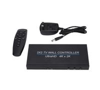 Contrôleur de mur vidéo HDMI avec 4 sorties et modes d'écran rotatif. Conception Plug and Play pour home cinéma et usage commercial.