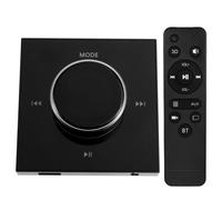 Contrôleur de musique d'ambiance stéréo professionnel Hi-Fi intelligent mural 86, mini amplificateur Bluetooth encastrable noir
