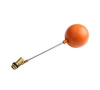 Contrôleur de niveau de réservoir à flotteur de 5,1 cm avec boule flottante pour réservoirs de stockage d'eau froide, construction en acier inoxydable et cuivre, vanne de section de style Portsmouth