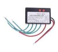 Contrôleur de panneau LED multicanal 12 V 24 V CC avec support 4-9 canaux et mode de vitesse personnalisable, contrôleur de signalisation LED dynamique, durable, reste lumineux et stable (A)