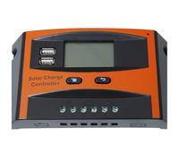 Contrôleur de panneau solaire 20 A 12 V 24 V avec deux ports USB haute efficacité Affichage LCD Fonction de charge de batterie Régulateur de panneau solaire LCD