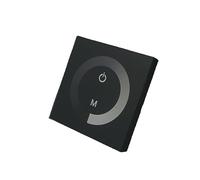 Contrôleur de panneau tactile de bande de lumière LED, panneau de commande de bande de lumière de gradation en verre trempé 86 panneau mural(Dual color temperature touch panel)