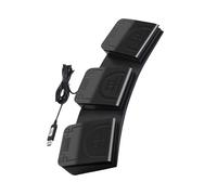 Contrôleur de pied ergonomique triple USB personnalisable avec cordes de frappe multimédia pour pédale USB programmable