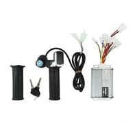 Contrôleur de poignée d'accélérateur pour moteur brossé pour scooters électriques électriques avec tension 24 V 36 V 48 V et 250 W 350 W 500 W 1000 W Puissance compatible (48 V 1000 W)