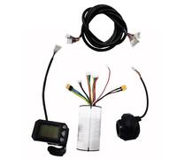 Contrôleur de scooter électrique en fibre de carbone de 14 cm avec écran LCD et frein EABS, moteur CC sans balais 24 V/36 V 250 W, compatible avec les scooters pliants de 10 à 16,5 cm