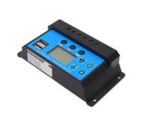 ContrôLeur de Solaire MPPT 12V 24V pour Fonction de Capteur de TempéRature du SystèMe de Batterie 36/48V (30A)