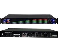 Contrôleur de Son DJ, égaliseur Graphique, contrôleur d'effet équilibré 31 Bandes, processeur mixage numérique DSP Feedback Eliminator Stage for Professionnels et débutants(777S)