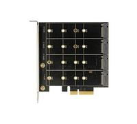 Carte DeLOCK 89888 PCIe vers 4 Ports SATA M.2 Key B, Chipset Marvell 88SE9230, RAID 0/1/10, Transfert 6 Gbit/s, Compatible Windows