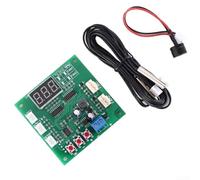 Contrôleur de température de ventilateur à 2 canaux DC 12 V 24 V 48 V Contrôle de la vitesse du moteur Système de refroidissement à 4 fils avec affichage numérique Sonde de température Buzzer 10 K