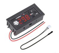 Contrôleur de température de ventilateur DC 12 V pour entrée PWM fil rouge et noir avec sonde, thermostat numérique, pour système de refroidissement informatique (A)