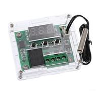 Contrôleur de Température Digital 12V Sonde Précise 0.1°C | Plage -50 à 110°C, pour relais 20A, alimentation 12V DC, contrôle pour chauffage/clim, pour affichage clair