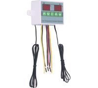 Contrôleur de température double Thermostat numérique étanche avec stockage de données pour réfrigérateur congélateur pour reptiles DC24V