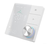 Contrôleur de température intelligent Wifi pour thermostat Tuya à 3 vitesses, régulation de la température, programmation d'économie d'énergie (blanc)