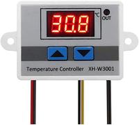 Contrôleur de Température Numérique avec Thermostat XH-W3001, 110-220V, Capteur de Température Étanche, Plage de -50°C à 110°C, 1500W, Contrôleur de Chaleur Précis, Contrôle Automatique