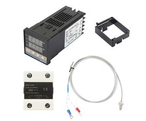 Contrôleur De Température Numérique PID 0 - 400℃, Thermocouple Type K 1m, Relais SSR 25A - Haute Précision, Économie D'énergie, Usage Industriel