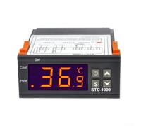 Contrôleur de température numérique pour STC-1000 avec écran LCD et relais de sortie double 12 V 24 V 110 V 220 V AC DC Fonctionnement (110 V-220 V)