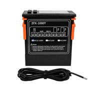 Contrôleur de température numérique réglable, DC12 to 100V | Sonde de température filaire, résolution de 0, 1°C et commandes de réglage locales, sélection du mode de chauffage