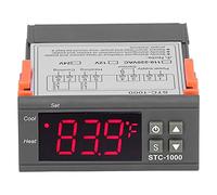 Contrôleur de Température Numérique Tout Usage STC-1000, Thermostat de Refroidissement et de Chauffage avec Capteur pour la Serre D'incubateur de Réfrigérateur de