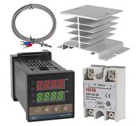 Controleur de temperature PID - Kit thermostat C100 haute tension 100 VCA a 240 VCA + relais SSR 40 DA + K Pro