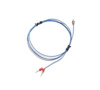 Contrôleur de température plaqué argent, filetage M3/M4 de Type K/PT100, résistance thermique, 1M/2M for imprimante 3D(K PTFE,Length 2M,Thread M4)