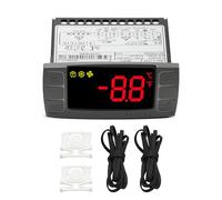 Contrôleur de température pour Dixell XR06CX-4N1F1, convient pour réfrigérateurs/congélateurs commerciaux 120 V 50-60 Hz, remplacement pour contrôleur de température Dixell, avec sondes de capteur de