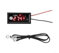 Contrôleur de température pour ventilateur PWM DC 12 V avec sonde et entrée de fil rouge/noir, plusieurs options de sonde et régulation efficace de la vitesse du ventilateur pour différents besoins de