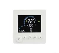 Contrôleur de température programmable WiFi intelligent pour chauffage électrique à eau ou à gaz, convient pour Alexa, design ABS compact en blanc (B)