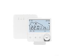 Contrôleur de température WiFi pour chaudière murale intelligente pour application Tuya | Thermostat de chauffage sans fil avec panneau ABS | Design compact pour système de chauffage d'eau domestique