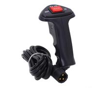 Contrôleur de treuil électrique à 3 broches avec télécommande filaire pour treuils de véhicule tout-terrain 12 V-48 V, courant 500 A, noir pour + ABS rouge