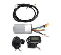 Contrôleur de trottinette électrique avec écran LCD et frein 24 V/36 V/250 W, compatible avec roues en fibre de carbone de 5,5 pouces, moteur sans balais (24 V)(24V)