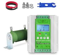 Contrôleur de Turbine 16 000 W, contrôleur de Charge Hybride éolien-Solaire, avec décharge, régulateur de Charge Boost MPPT, avec écran LCD, pour Maison, Bateau, lampadaire 48V