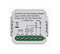 Contrôleur de Variateur LED Intelligent WiFi Tuya 0/1-10 V, Variateur à Bouton-Poussoir, Contrôle Via L'Application Life, 100-240 V A